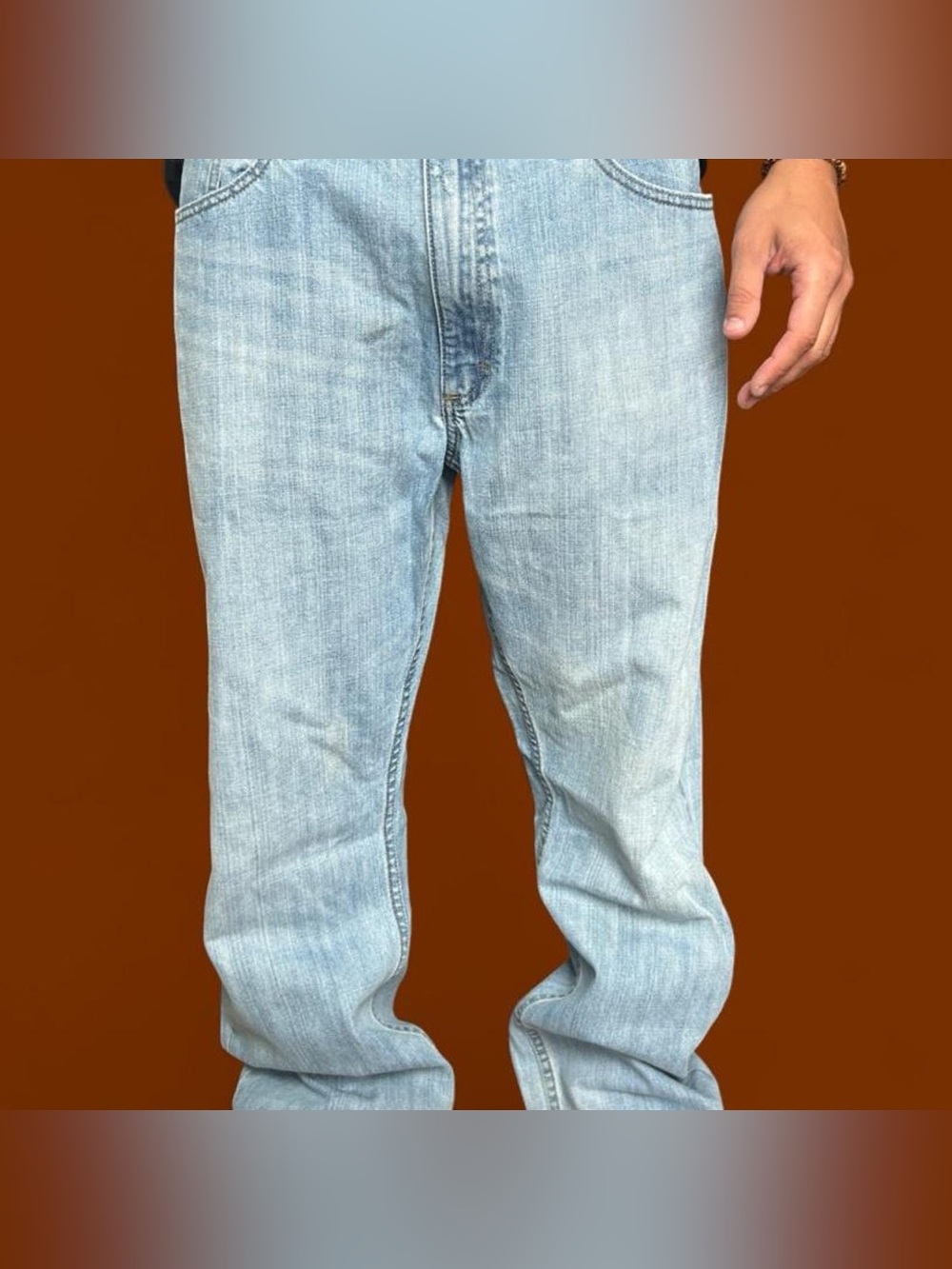 Lee Light Wash Relaxed Straight Men's Jeans